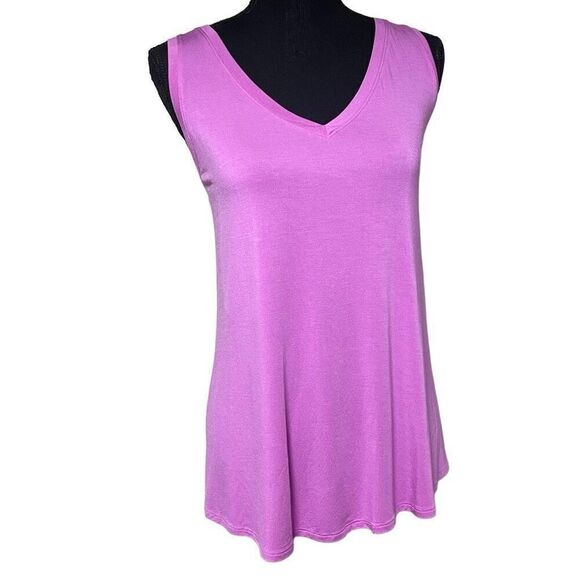 Lilac Purple V Neck Swing Tank - Picture 1 of 7